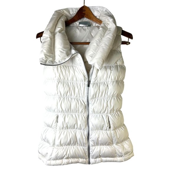 Athleta White Puffy Vest, Women's Size Extra Small - Picture 2 of 10